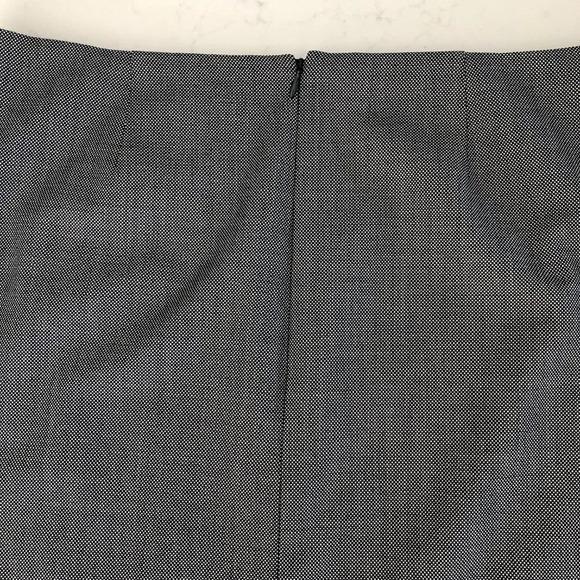 Brooks Brothers Explorer Wool Midi Pencil Skirt Navy Off White Check Print Sz 12 - Picture 8 of 13